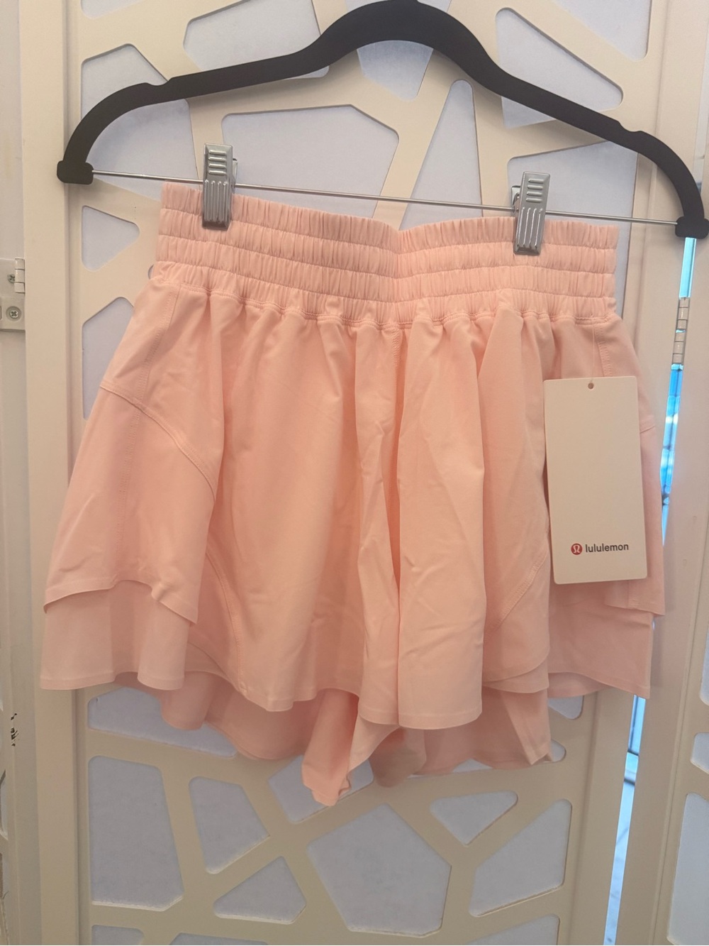 lululemon athletica Light Pink Athletic Skort with Overlay
